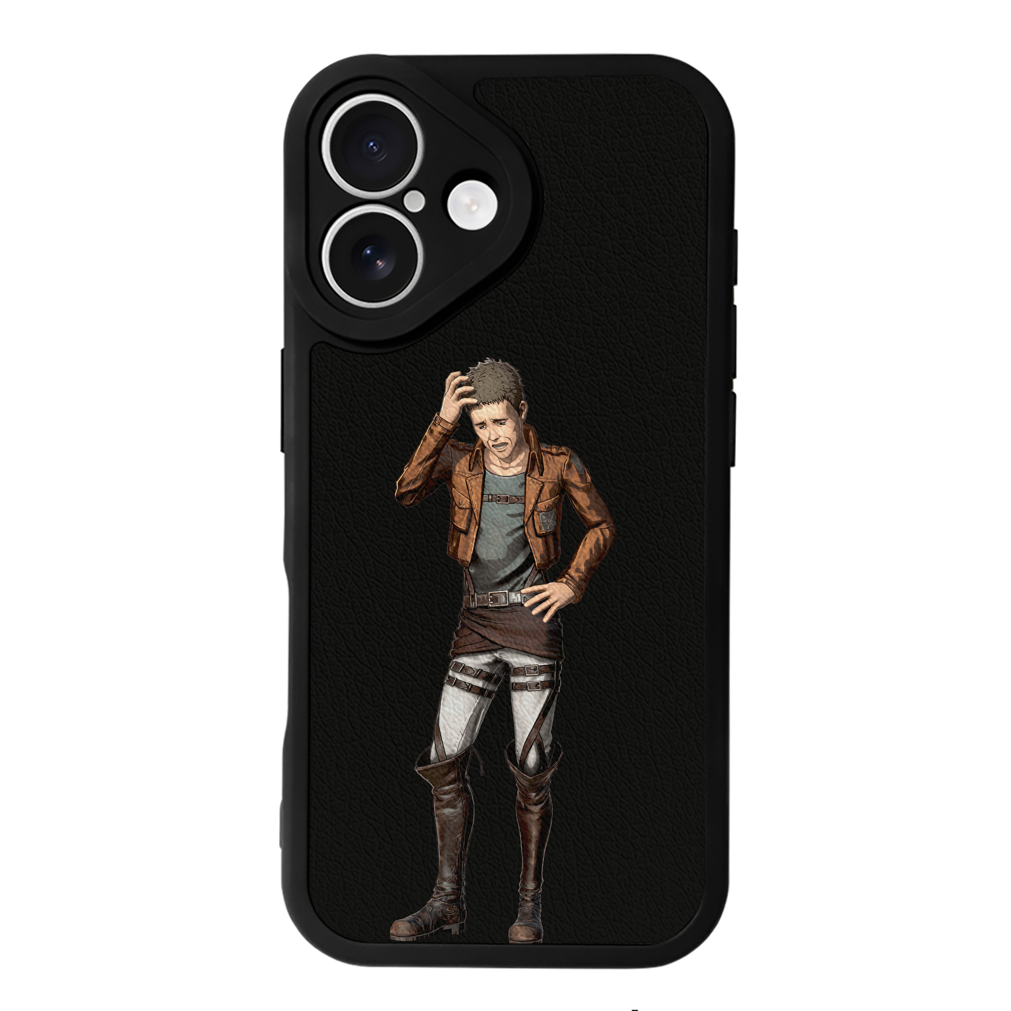 （画像用） 進撃の巨人 Attack on Titan 【iPhone 16シリーズ対応】シリコンスマホケース（レザー調） 材質：シリコン